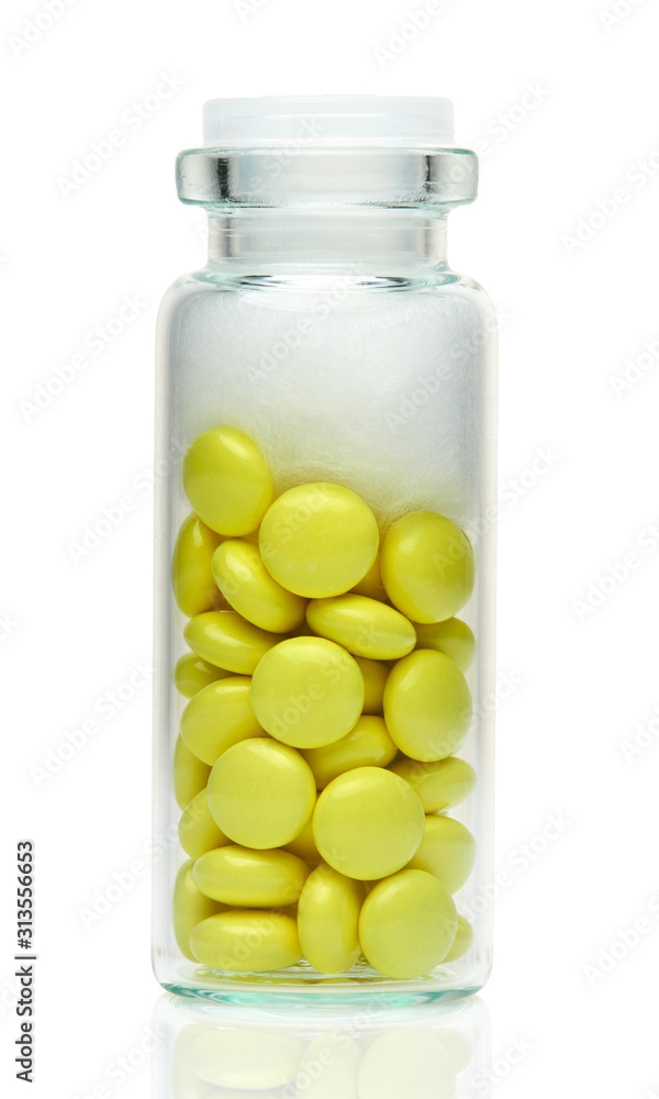 Valerian root extract, herbal pills, tablets in a glass bottle. Medicinal product for sedation, natural herbs for relaxing the nervous system. Health care and good sleep. Valerian root extract, herbal pills, tablets in a glass bottle. Medicinal product for sedation, natural herbs for relaxing the nervous system. Health care and good sleep.