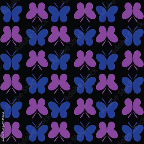 butterfly background. seamless pattern