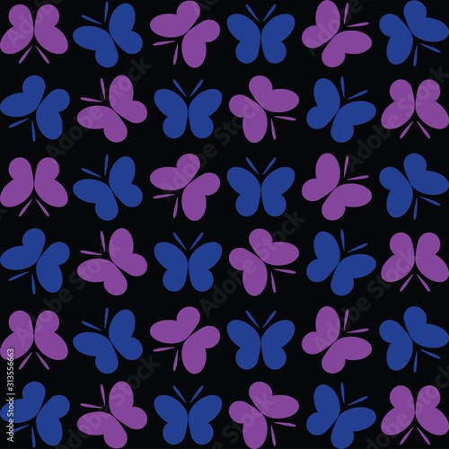 butterfly background. seamless pattern