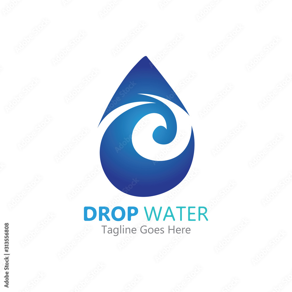 Creative Water drop Logo or icon Template vector illustration Creative Water drop Logo or icon Template vector illustration