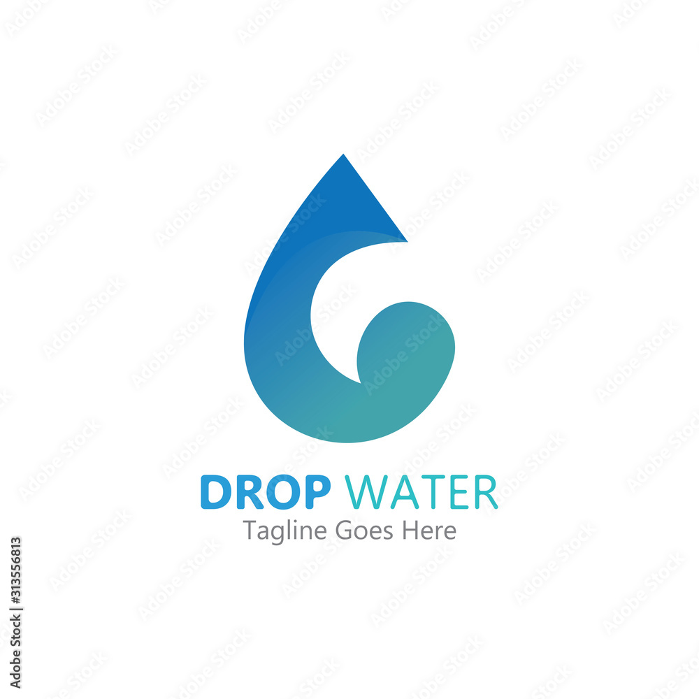 Creative Water drop Logo or icon Template vector illustration Creative Water drop Logo or icon Template vector illustration