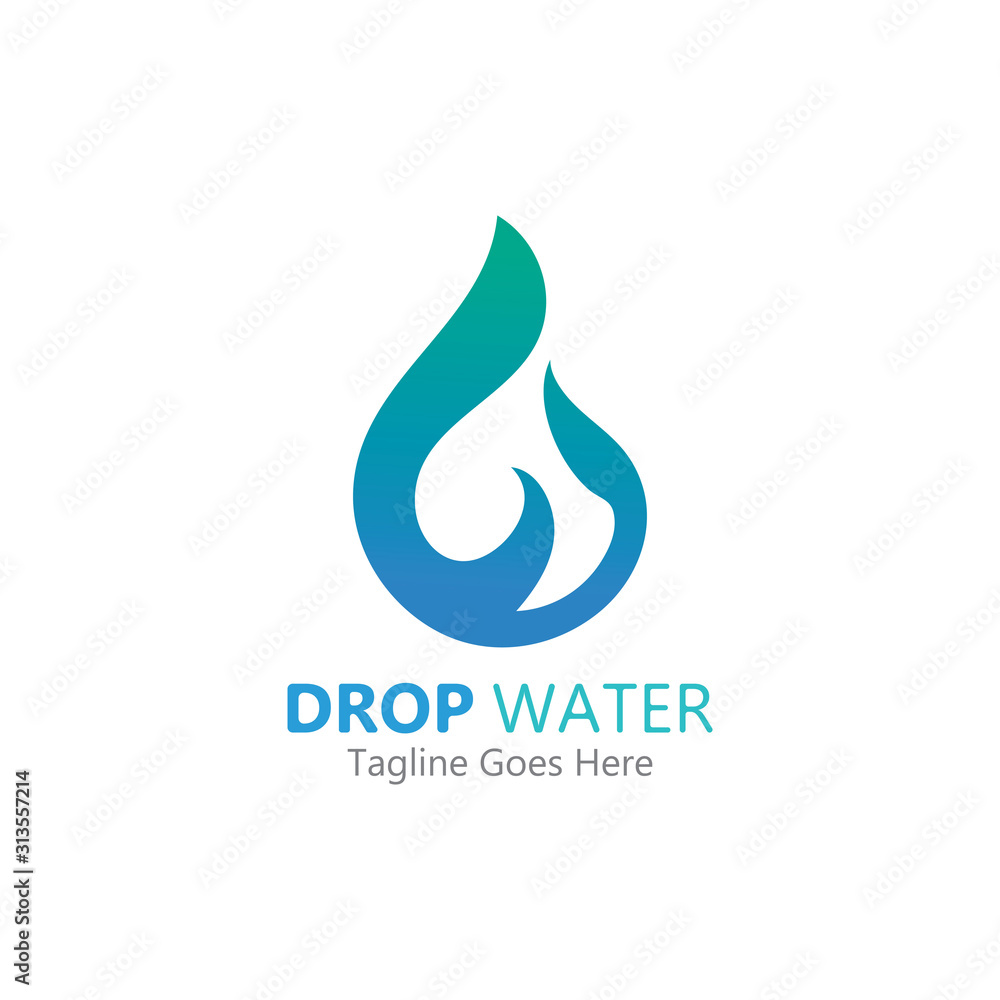 Creative Water drop Logo or icon Template vector illustration Creative Water drop Logo or icon Template vector illustration