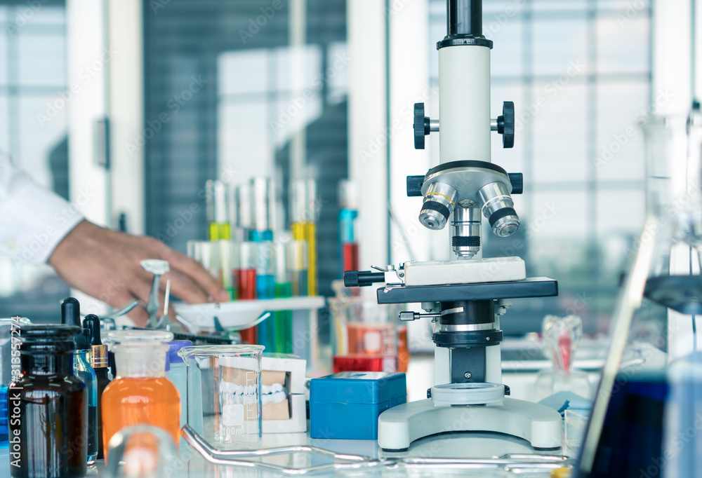 The microscope is located in the scientist's room. The microscope is located in the scientist's room.