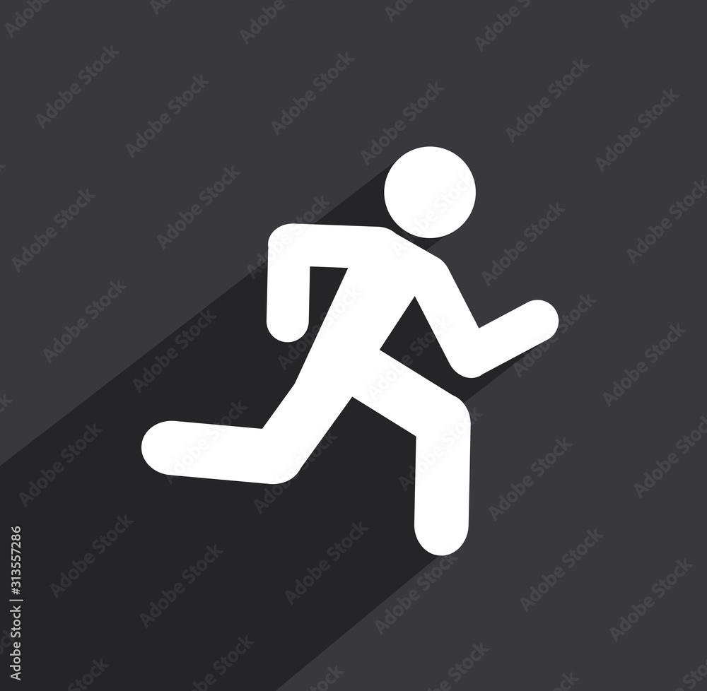 running man icon background running man icon background