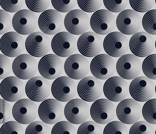 mosaic texture concentric cells silver black