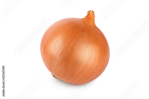 Wallpaper Mural One yellow onion isolated on white background close up Torontodigital.ca