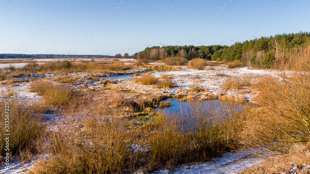 Zima na Podlasiu, Dolina Górnej Narwi, Polska