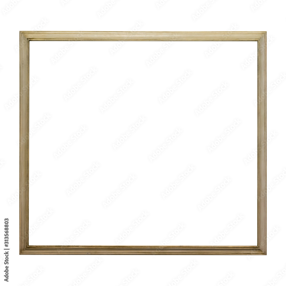 Empty wooden frame isolated on white background Empty wooden frame isolated on white background