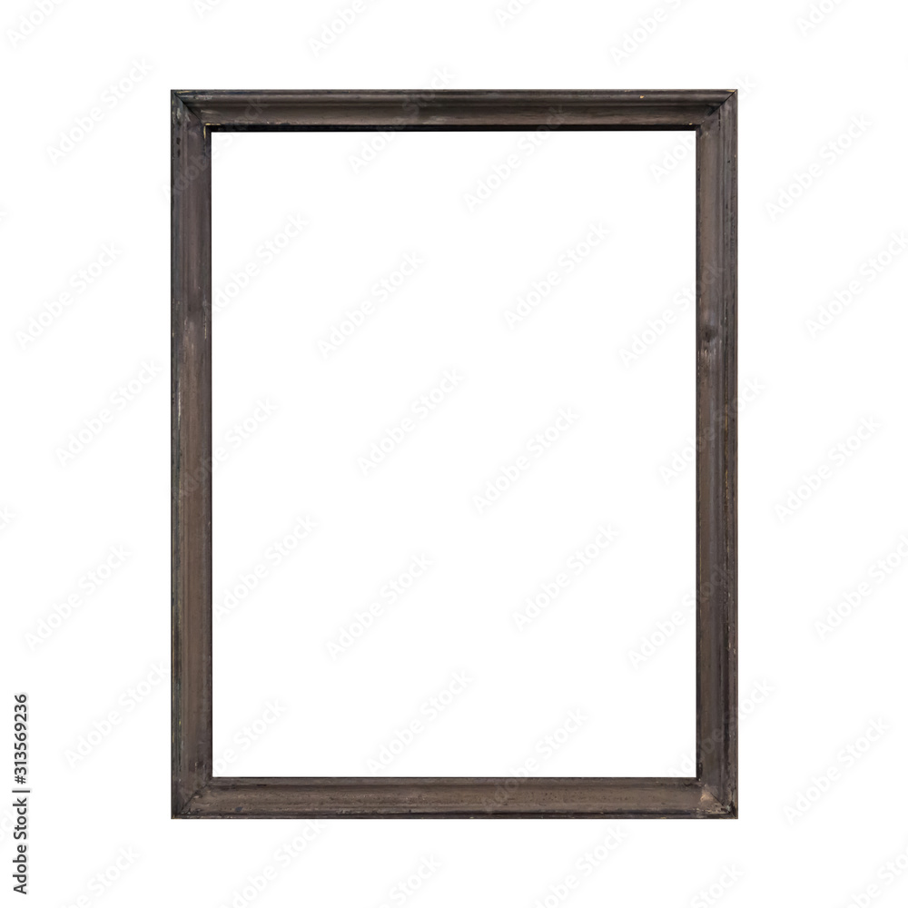 Empty wooden frame isolated on white background Empty wooden frame isolated on white background
