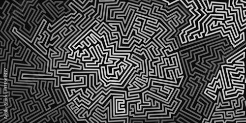 abstract background square lines labyrinth