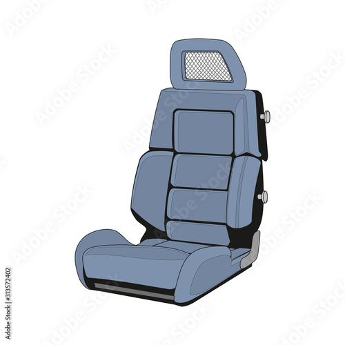 Isolated Car Seat on a white background