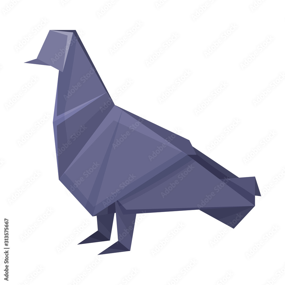 Origami Bird Vector