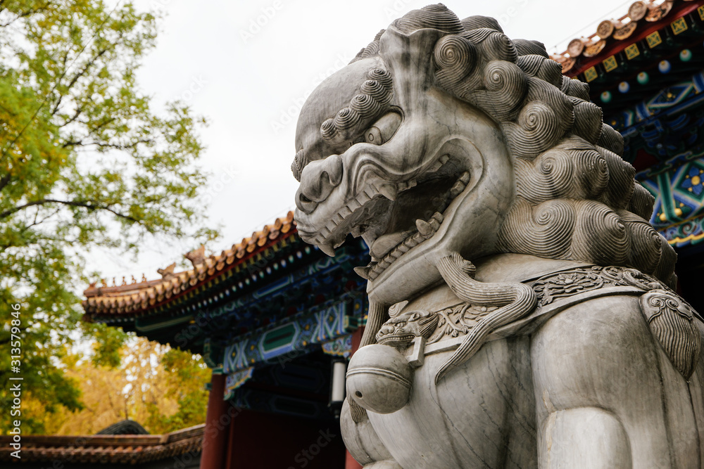 China Beijing Peking - Chinese statue China Beijing Peking - Chinese statue
