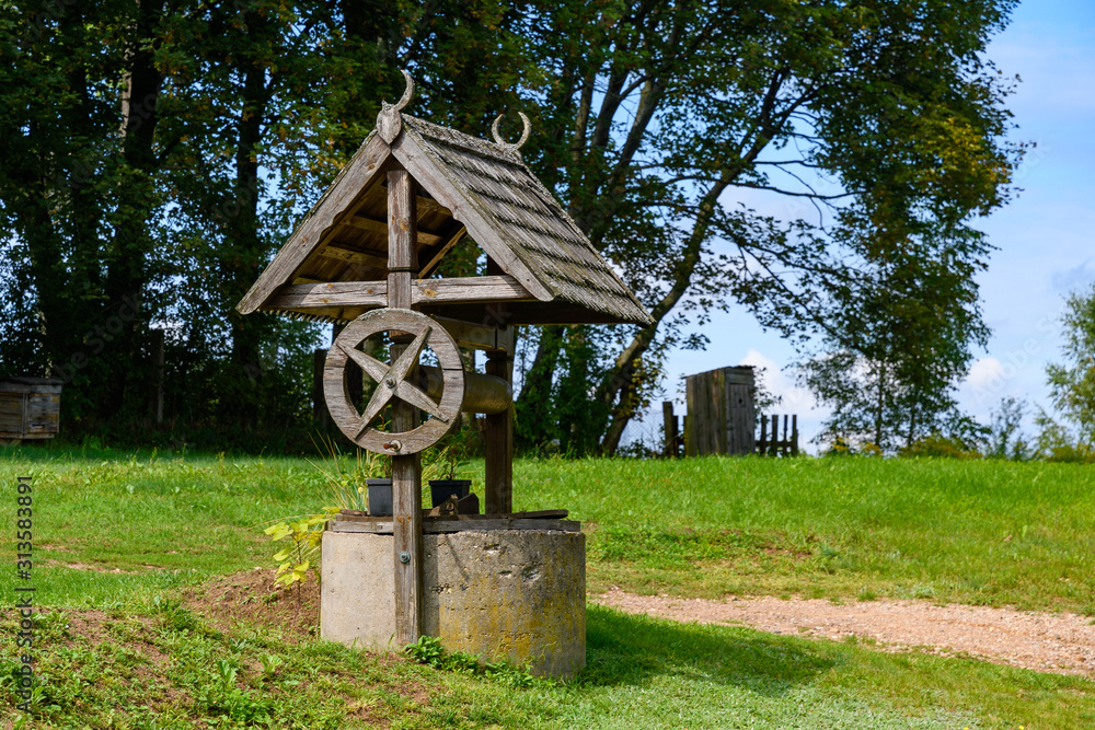 old well in Podlasie, Poland