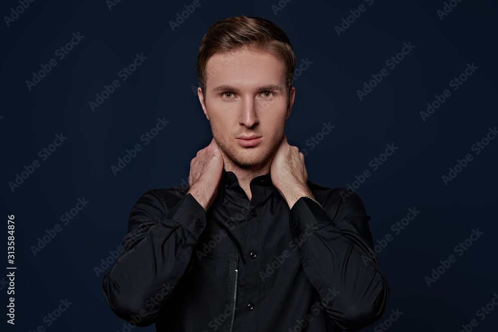 portrait of handsome guy portrait of handsome guy