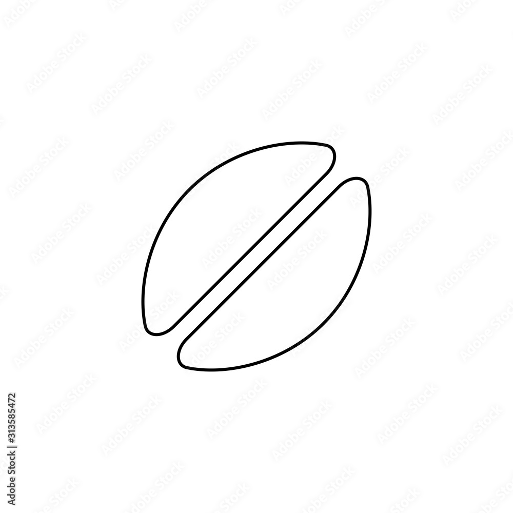 Coffee bean icon. Drink symbol. Logo design element Coffee bean icon. Drink symbol. Logo design element