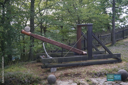 Catapult at Bastei, Dresden, Germany
