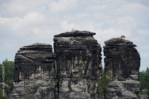 Rock formations at Bastei, Dresden, Germany