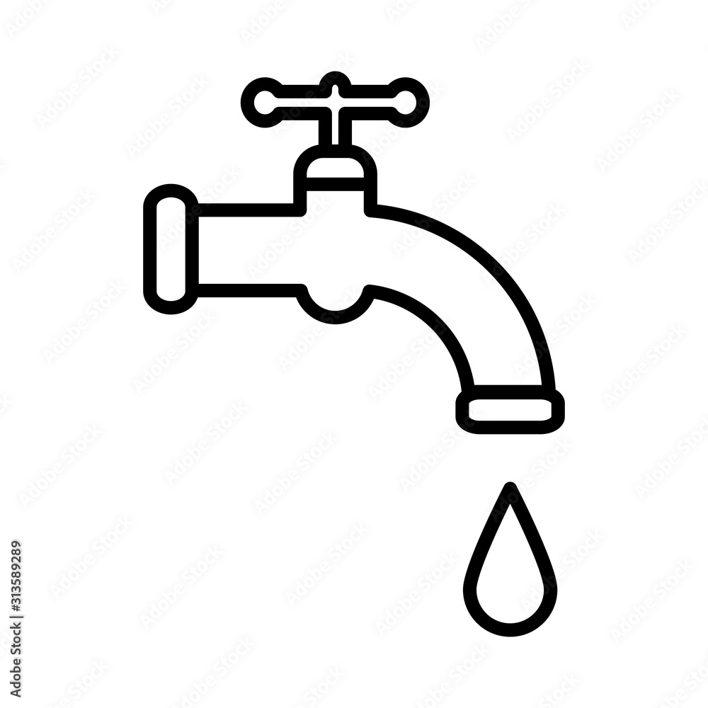 Tab water icon simple design Tab water icon simple design