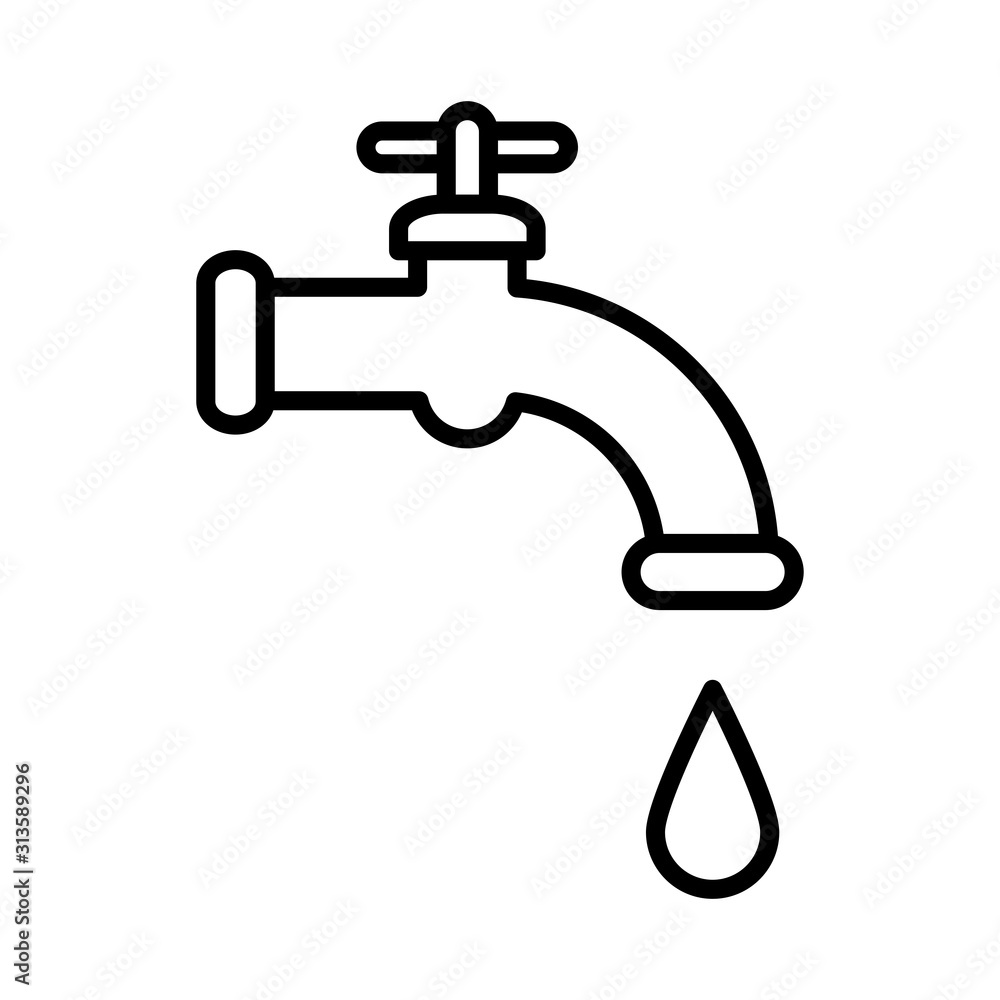 Tab water icon simple design Tab water icon simple design