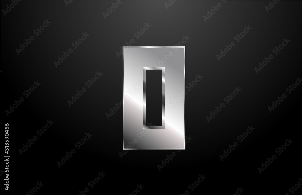 silver metal alphabet letter O logo icon design template silver metal alphabet letter O logo icon design template