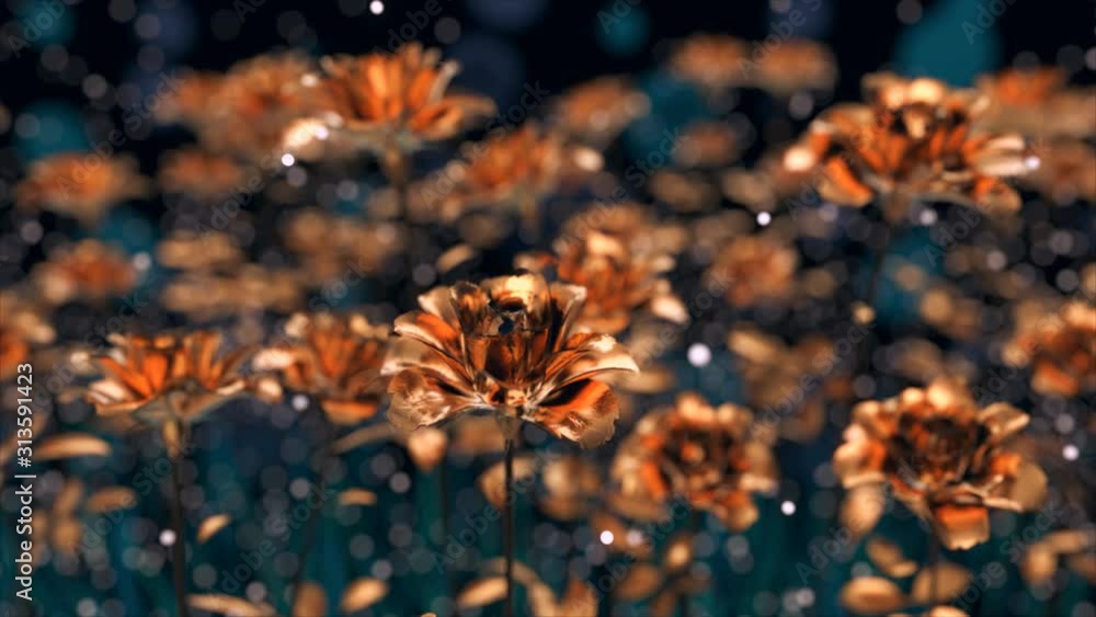 Beautiful abstract background of blooming roses
