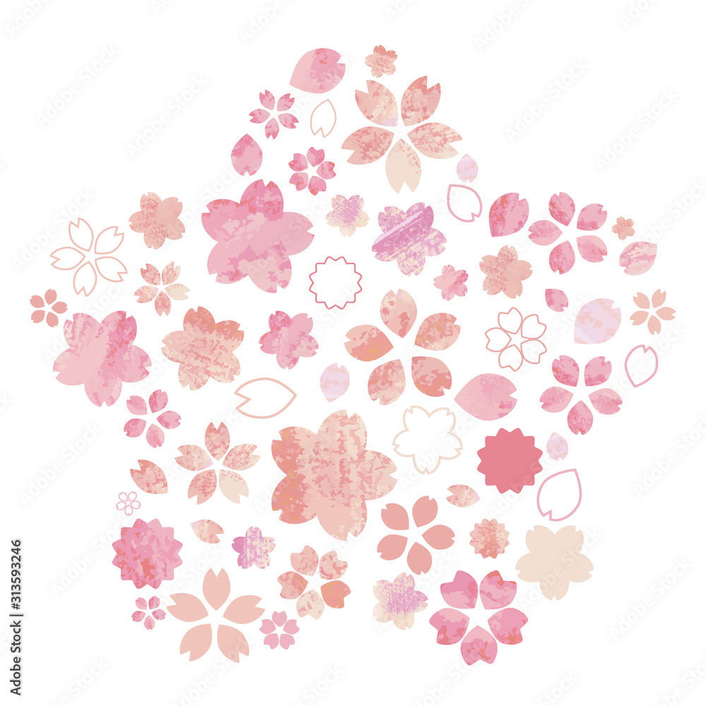 桜の花セット（花型）