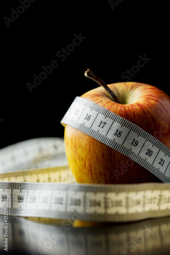 Conceptual image of diet and weight loss