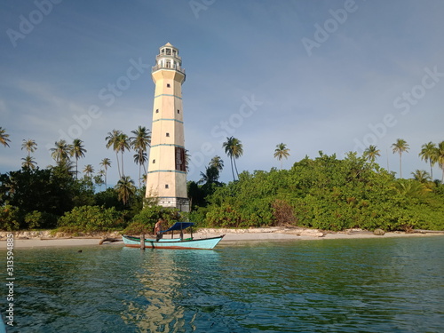 lighthouse on an island