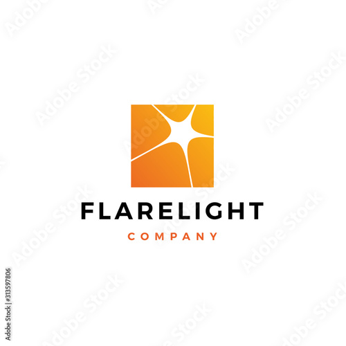 flare light logo vector icon illustration download