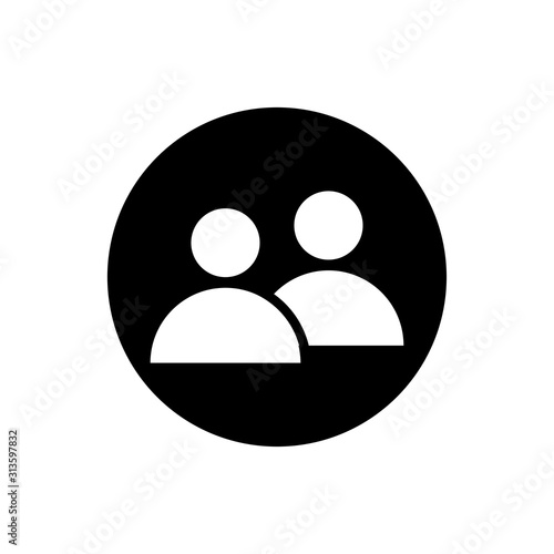 Profile mark icon vector trendy design