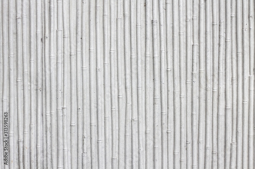 Bamboo pattern as a concrete wall