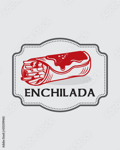 Enchilada Food Logo