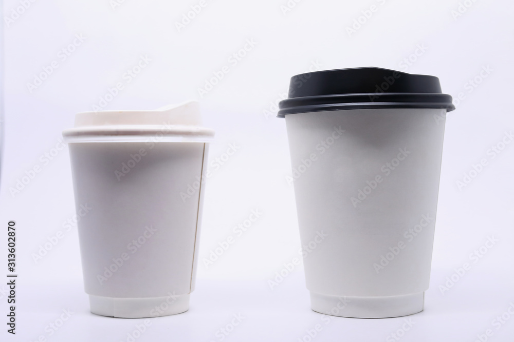 take away cup for hot coffee drink on white background take away cup for hot coffee drink on white background