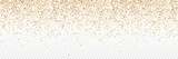 Gold Confetti. Confetti in circle shape isolated on transparent background. Falling Gold Confetti illustration. Festive Background. Celebration Carnival vector illustration. Birthday concept. Vector