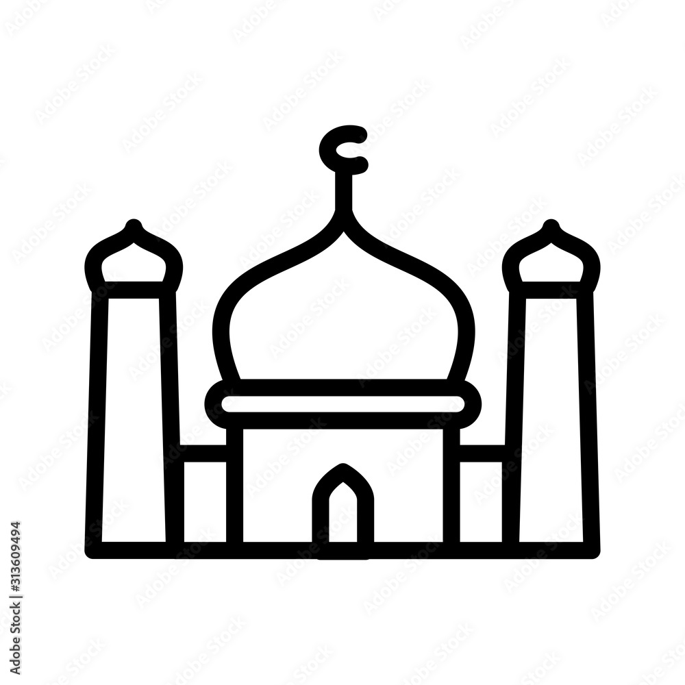 Mosque icon vector trendy design Mosque icon vector trendy design