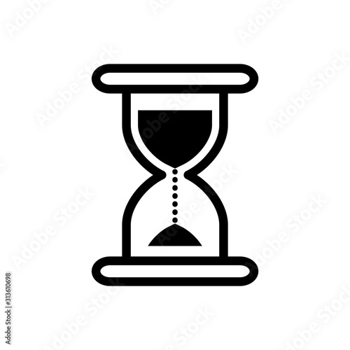 Hourglass icon vector trendy design