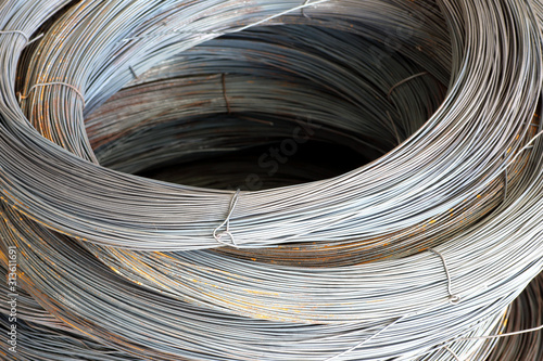 фотографія small black coil iron wire for construction