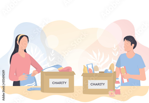 Charity concept