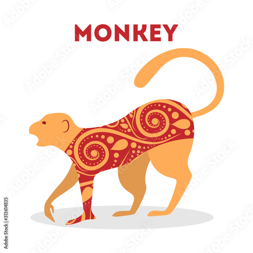 Vector illustration of traditional chinese zodiac animal