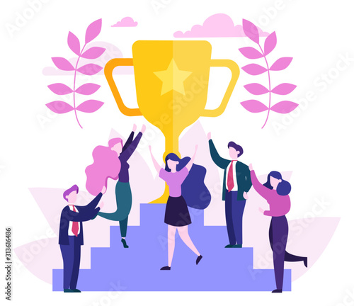 Success web banner concept