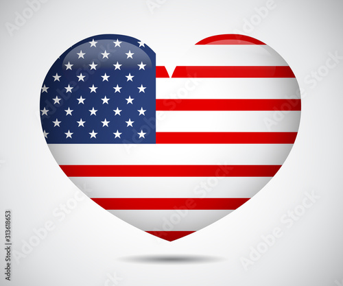 Modern Map, United States, USA vector, Independence day background