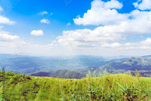 Beautiful view point of Elephant Hills View Point or " Nern Chang Suek ", Pilok, on the mountain in the west of thailand, Thailand-Myanmar border in Thongphaphum Kanchanaburi, Thailand