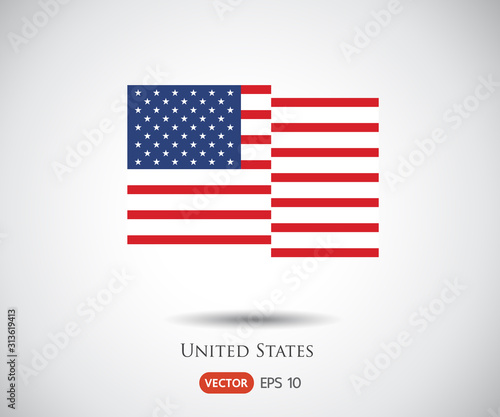 Modern Map, United States, USA vector, Independence day background