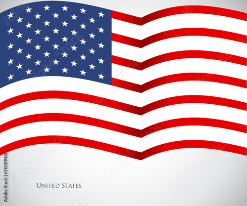 Modern Map, United States, USA vector, Independence day background