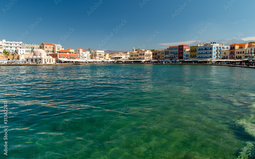 view of port of Chania