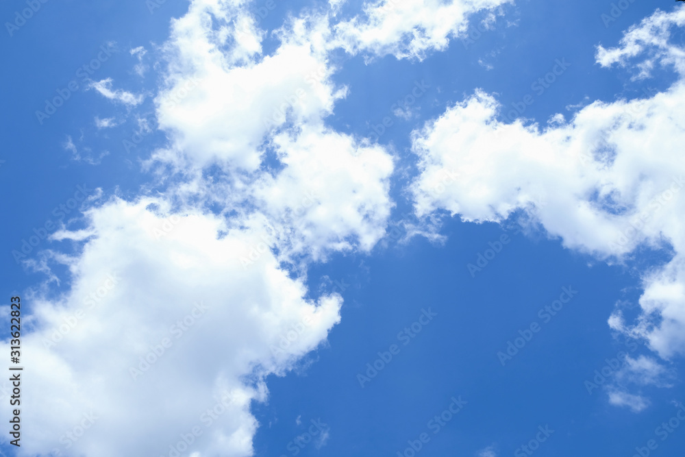 Blue sky with cloud background, nature Blue sky with cloud background, nature
