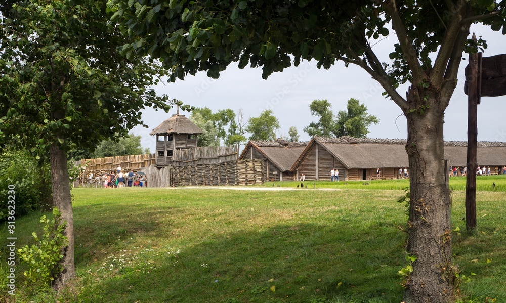 Biskupin, Poland, archaeological reserve Biskupin, Poland, archaeological reserve