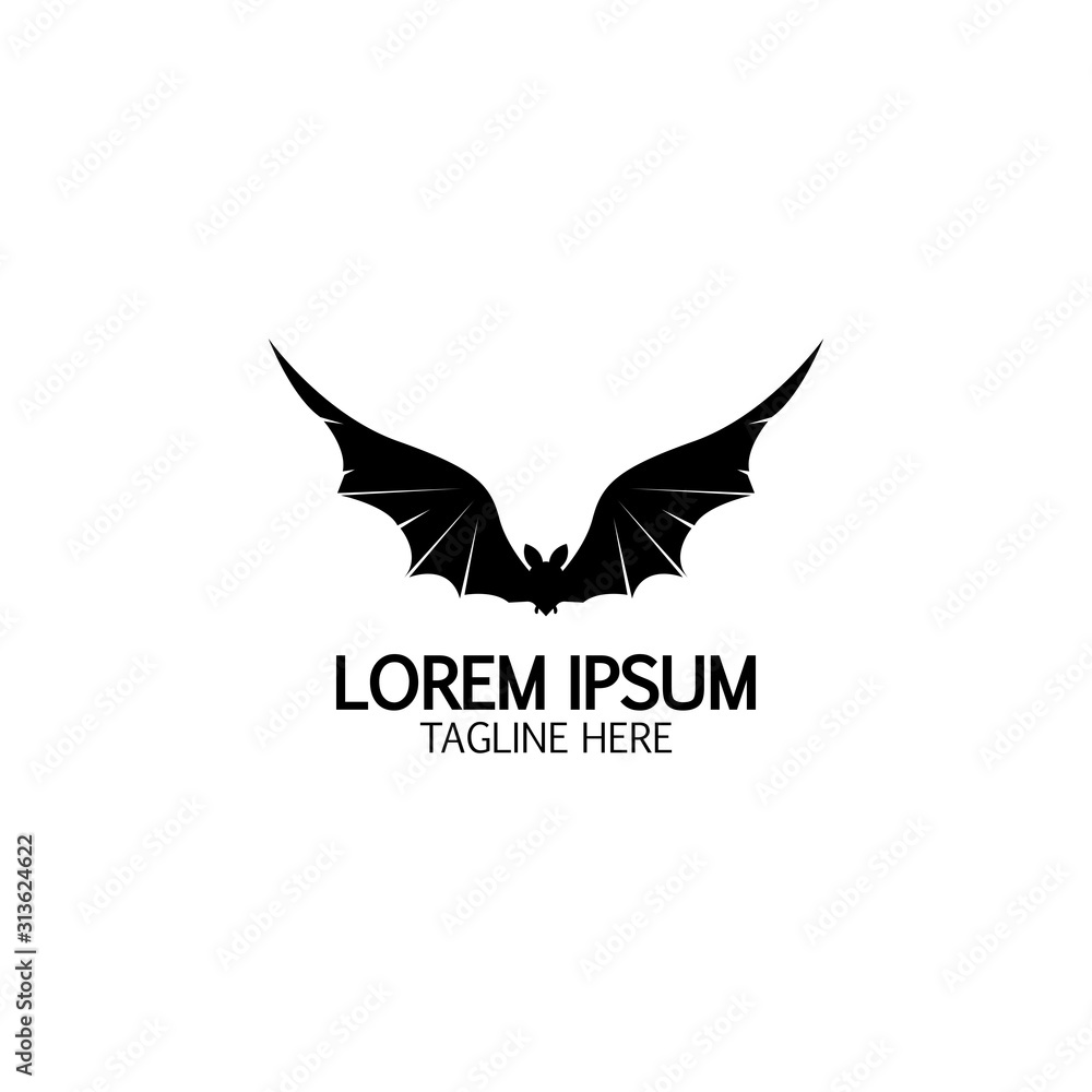 bat vector icon logo template bat vector icon logo template
