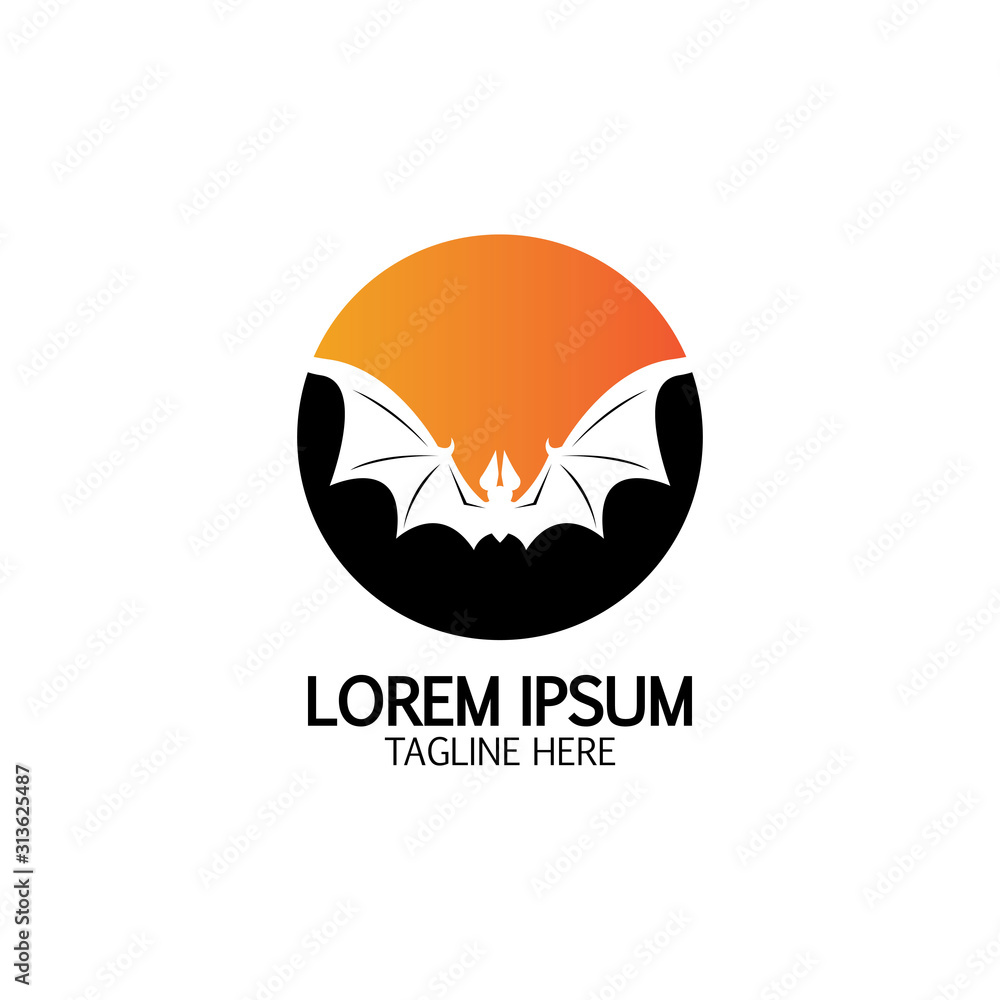bat vector icon logo template bat vector icon logo template
